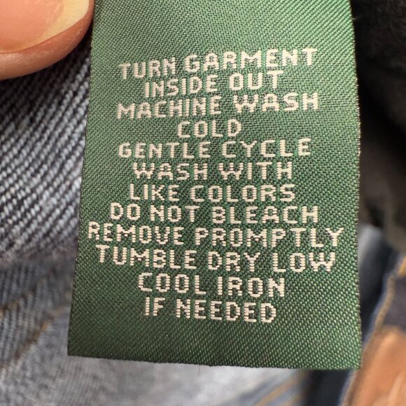 Women's‎ LRL LAUREN JEANS CO. Classic Straight Dark Jeans- Size 16 - Picture 11 of 11